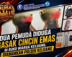Dua Pemuda Diduga Gasak Cincin Emas di Ruko Warga Keluang, Diamankan Polsek Keluang