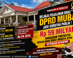 Belanja Perjalanan Dinas DPRD Muba Jadi Sorotan, BPK Temukan Pembayaran Rp84 Juta untuk Perjalanan yang Tidak Dilaksanakan