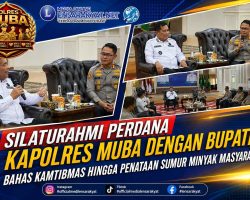 Kunjungan Perdana Kapolres Muba dengan Bupati, Bahas Kamtibmas Hingga Penataan Sumur Minyak Masyarakat