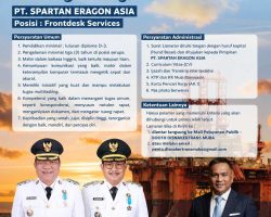 Pemkab Muba melalui Disnakertrans Buka Peluang Kerja Profesional PT Spartan Eragon Asia (Project Foas Medco E&P)