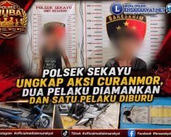 Polsek Sekayu Ungkap Kasus Curanmor, Dua Pelaku Diamankan dan Satu Pelaku Masuk DPO