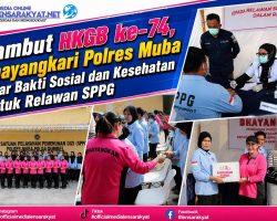 Sambut HKGB ke-74, Bhayangkari Polres Muba Gelar Bakti Sosial dan Kesehatan untuk Relawan SPPG