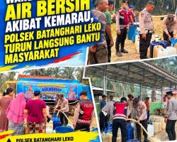 Warga Kesulitan Air Bersih Akibat Kemarau, Polsek Batanghari Leko Turun Langsung Bantu Masyarakat