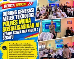 Dorong Generasi Melek Teknologi, Polres Muba Sosialisasikan AI kepada Siswa SMA Negeri 4 Sekayu