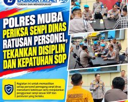 Polres Muba Periksa Senpi Dinas Ratusan Personel, Tekankan Disiplin dan Kepatuhan SOP
