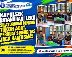 Kapolsek Batanghari Leko Silaturahmi dengan Tokoh Adat, Perkuat Sinergitas Jaga Kamtibmas