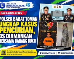 Polsek Babat Toman Ungkap Kasus Pencurian, “DS” Diamankan Bersama Barang Bukti