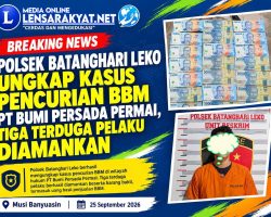 Polsek Batanghari Leko Ungkap Kasus Pencurian BBM PT Bumi Persada Permai, Tiga Terduga Pelaku Diamankan