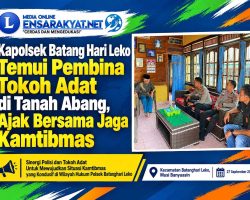 Kapolsek Batang Hari Leko Temui Pembina Tokoh Adat di Tanah Abang, Ajak Bersama Jaga Kamtibmas