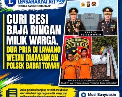 Curi Besi Baja Ringan Milik Warga, Dua Pria di Lawang Wetan Diamankan Polsek Babat Toman