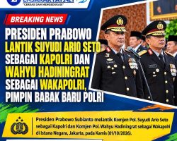Presiden Prabowo Lantik Suyudi Ario Seto sebagai Kapolri dan Wahyu Hadiningrat sebagai Wakapolri, Pimpin Babak Baru Polri