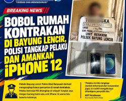 Bobol Rumah Kontrakan di Bayung Lencir, Polisi Tangkap Pelaku dan Amankan Barang Bukti