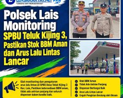 Polsek Lais Monitoring SPBU Teluk Kijing 3, Pastikan Stok BBM Aman dan Arus Lalu Lintas Lancar