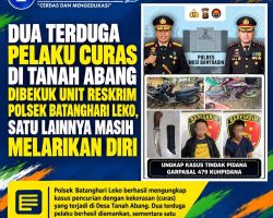 Dua Terduga Pelaku Curas di Tanah Abang Dibekuk Unit Reskrim Polsek Batanghari Leko, Satu Lainnya Masih Melarikan Diri