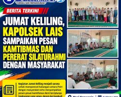Jumat Keliling, Kapolsek Lais Sampaikan Pesan Kamtibmas dan Pererat Silaturahmi dengan Masyarakat