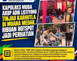 Kapolres Muba AKBP Adik Listiyono Tinjau Karhutla di Muara Medak, Ribuan Hotspot Jadi Perhatian