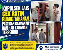 Kapolsek Lais Cek Rutin Ruang Tahanan, Pastikan Keamanan dan Hak Tahanan Terpenuhi