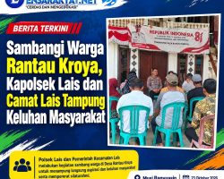 Sambangi Warga Rantau Kroya, Kapolsek Lais dan Camat Lais Tampung Keluhan Masyarakat