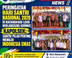 Peringatan Hari Santri Nasional 2026 di Batanghari Leko Berlangsung Khidmat, Kapolsek: Santri Pilar Penting Menuju Indonesia Emas