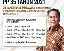 Disnakertrans Muba Ajak HRD dan Pekerja Wujudkan Hubungan Kerja Yang Adil Di Bumi Serasan Sekate