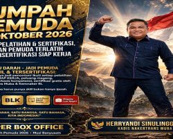 PERINGATI SUMPAH PEMUDA 28 OKTOBER 2026, KADISNAKERTRANS MUBA: LEWAT PELATIHAN & SERTIFIKASI, CIPTAKAN PEMUDA TERLATIH DAN TERSERTIFIKASI SIAP KERJA